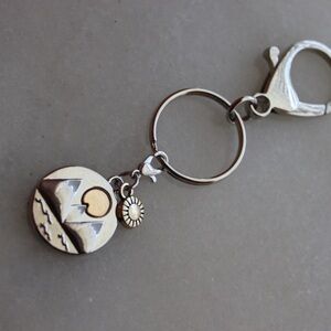 Mountain Charm The Mountains Are Calling Necklace Bracelet Bag Charm Silver